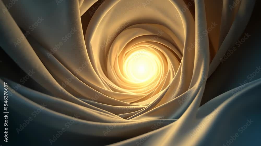 Poster abstract swirl fabric with light, creating a dynamic and artistic visual