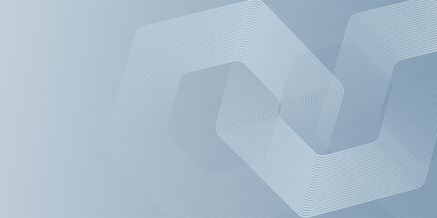 Abstract hexagon lines on gray background. Geometric stripe line art design modern eps 10