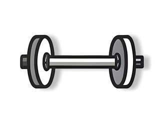 dumbbell isolated on white background