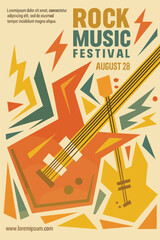 Rock Festival Colorful Poster