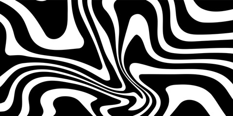 Wave design black and white. Digital image with a psychedelic stripes. Vector illustration  eps 10