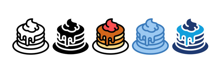 Pancakes Icon Element For Design