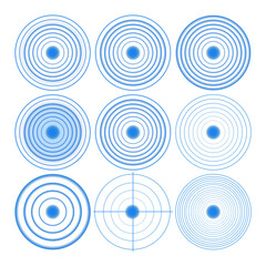 Wi-Fi beacon spins with radiant looped glow. Radar icon vibrates in synthetic echo burst. Crosshair target moves within bright optic scope. Data trace warps around scanner reticle light. Neon field 