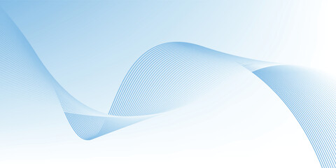 Abstract vector background with blue wavy lines. EPS10