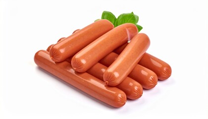 sausages isolated on white background