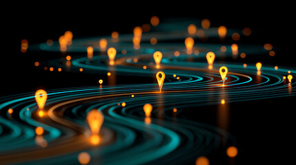 Customer experience is enhanced through satisfying journey marked by glowing markers