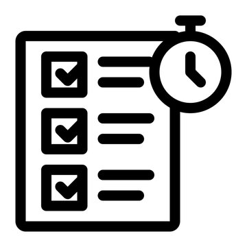 Checklist and Timer Icon