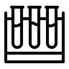 Test Tubes in a Rack