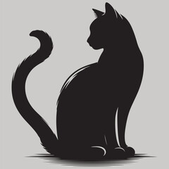 Adorable Cartoon Cat Illustration for Children s Book or Design