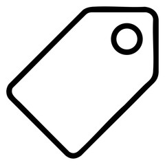 Blank Tag Icon Simple, Clean, and Versatile Vector Graphic