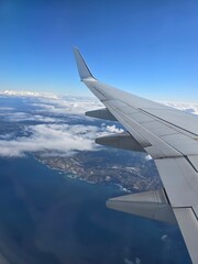 Obraz premium view from airplane window
