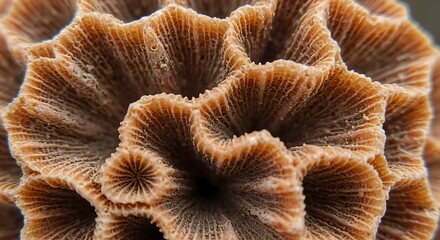 Macro Photograph of a Coral: Intricate Details of Ocean Life