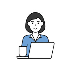 business man with laptop