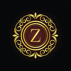 Vector illustration of a burning candle with a meaningful symbol LOGO Z