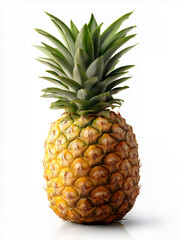 Fototapeta premium Whole Pineapple Isolated on White Background