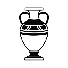 ancient greek amphora vase pottery vector