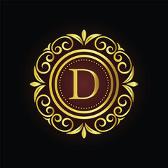 Vector illustration of a burning candle with a meaningful symbol LOGO D