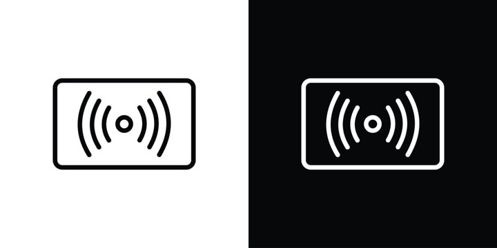 Go live icon in black. flat graphic vector icon