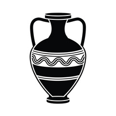 ancient greek amphora vase pottery vector