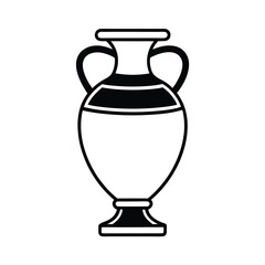 ancient greek amphora vase pottery vector