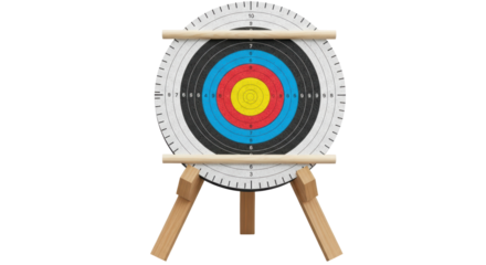 Isolated Archery Target With Stand