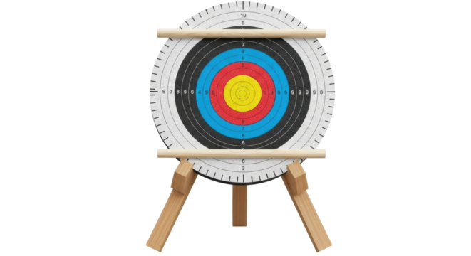 Isolated Archery Target With Stand