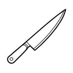 chef knife kitchen knife sharp knife vector