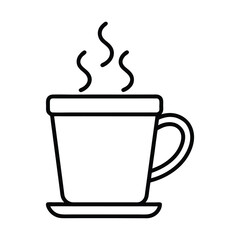 coffee cup vector icon hot drink beverage