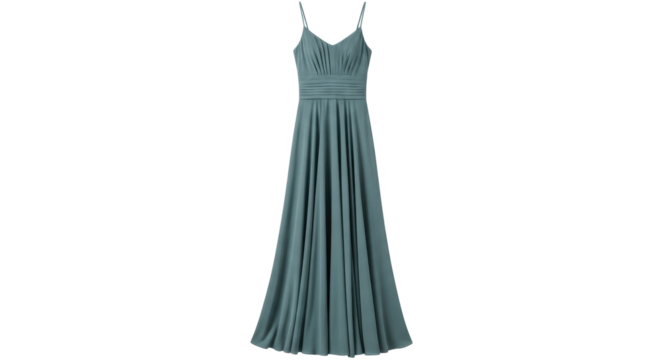 Isolated Elegant Blue Dress