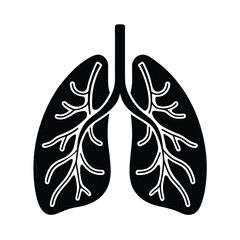 Obraz premium human lungs anatomy respiratory system vector illustration