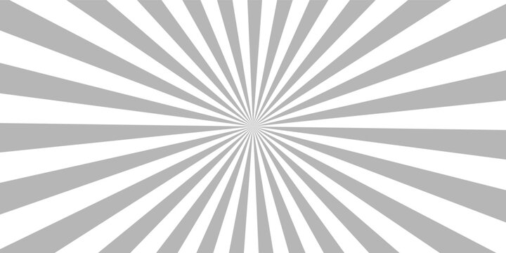 Ray sun light. Sunburst background. Radial circle line. Pattern starburst. Comic beam lines. Sun effect rays. Abstract firework. Concentration stripe. Cartoons
