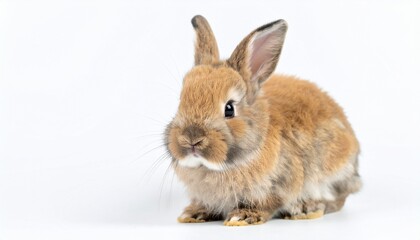 rabbit on white background