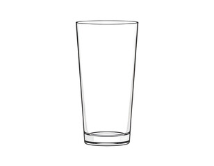 Transparent Glass Container for Beverages, Clear Drinking Vessel Perfect for Various Drinks and Occasions