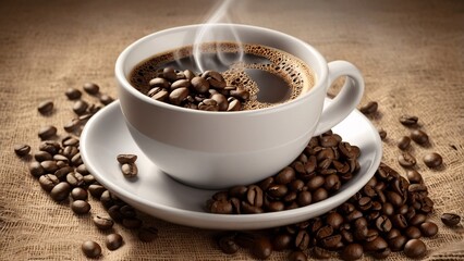 Aromatic Coffee Indulge in the Rich Aroma and Flavor of Freshly Brewed Coffee Beans