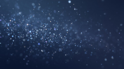 Obraz premium Soft blue background with shimmering particles creating a magical effect. This captivating setting evokes a sense of wonder and can enhance designs in graphic arts, events, and entertainment