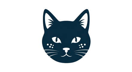 Isolated Black Cat Silhouette