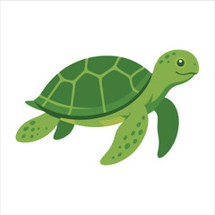 Minimalist sea turtle silhouette, swimming, top-down view, clean lines, vector logo, flat design, isolated on a white background.
