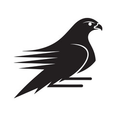Peregrine Falcon High Speed Silhouette