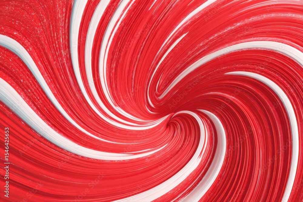 Poster a vibrant and dynamic red and white swirl background resembling fluid waves in an abstract 3d illust
