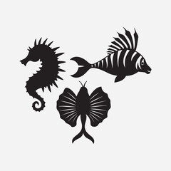 Octopus Mimic Camouflage Behavior Silhouette