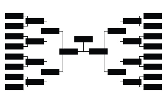 Tournament bracket templates, 16-team tournament bracket templates for organizing competitive matchups efficiently and clearly
