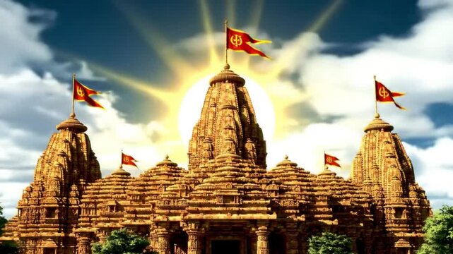 Pranayama finds peace in Ranakpurs intricately carved Jain Temple in Rajasthan, India. Ideal for travel, meditation, culturalthemed designs.