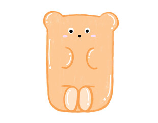 orange gummy bear