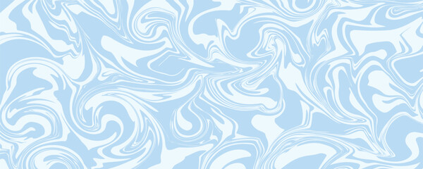 Abstract background seamless pattern with colorful waves. Trendy vector illustration in retro psychedelic style