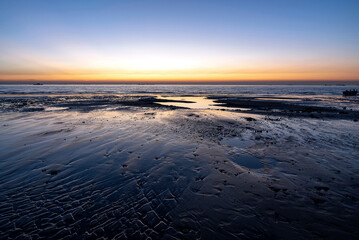 Golden Sunset Over Chattogram Beach, Bangladesh