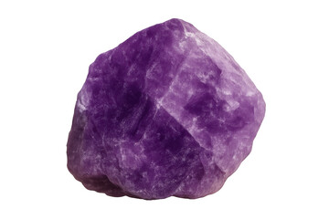 Fototapeta premium Rotating amethyst gemstone with transparent background, perfect for jewelry design or spiritual concepts