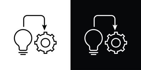 Implement icon in black. flat graphic vector icon