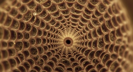 Microscopic Photo of Honeycomb-like Structure