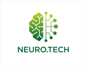 neuron tech logo designs simple modern