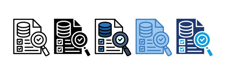 Data Audit Icon Element For Design